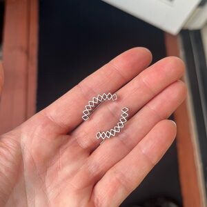 Geometric Ear Climber Earrings